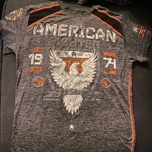 4 shirts 3 American fighters & 1 Affliction Shirt